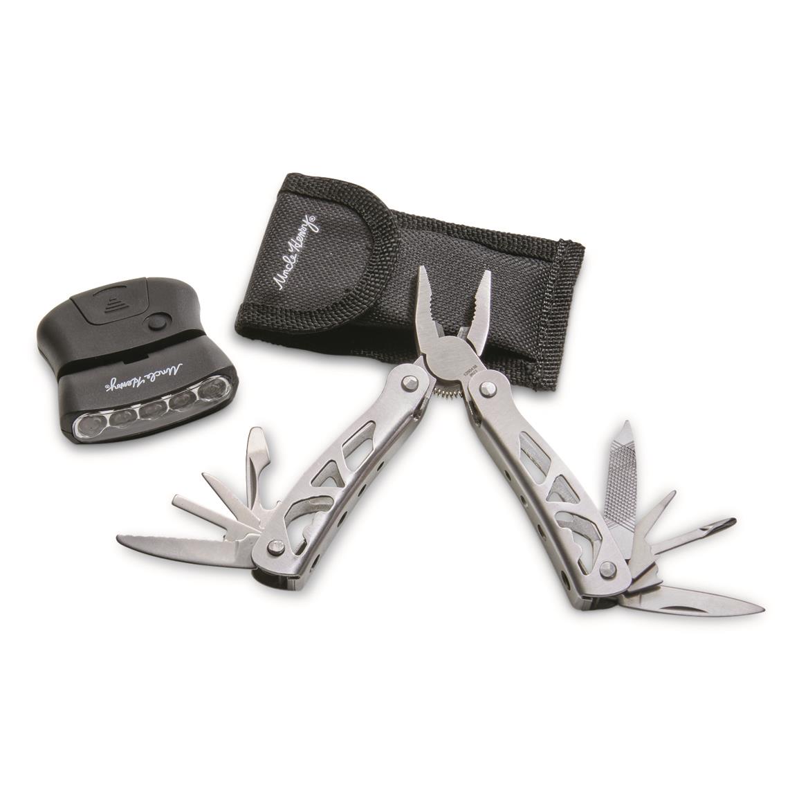 Uncle Henry Multi-Tool with Cap Light