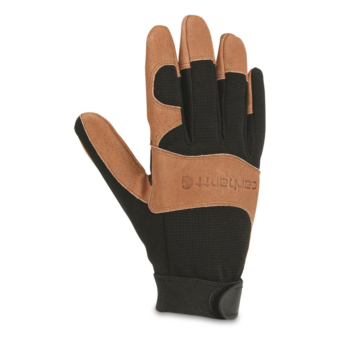 Carhartt Men's Dex II High Dexterity Gloves, Black Barley