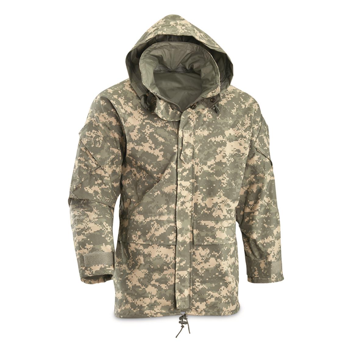  New US Army Cold Wet Weather Gen 1 ECWCS Woodland Goretex Parka  Jacket Coat S (Small/Regular): Clothing, Shoes & Jewelry