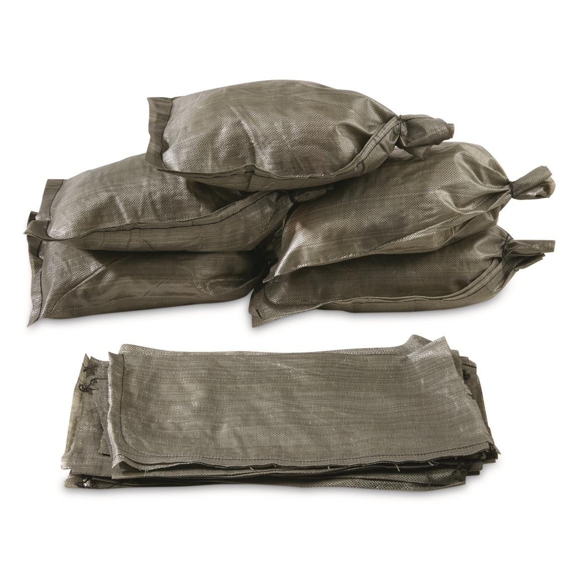 U.S. Military Surplus Sand Bags, 20 Pack, New