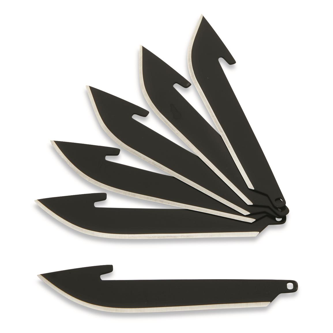 Outdoor Edge 3.0 Drop-Point Blade Pack, Black Oxide, 6 Pack - 734054,  Field Care Knives at Sportsman's Guide