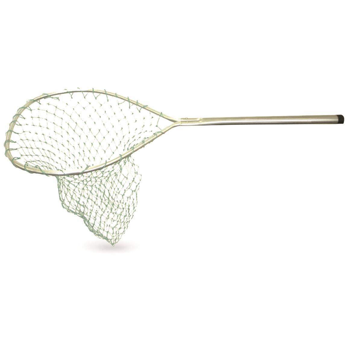 Promar Angler Series Landing Net, 15x17" Hoop, 18" Handle, Green Poly