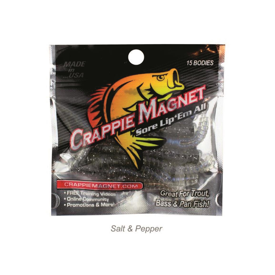 Leland's Lures Crappie Magnet Fast Lane Lure, Salt And Pepper