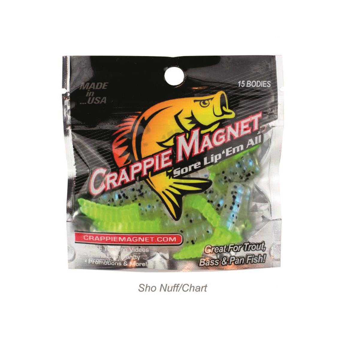 Crappie Magnet Body Pack - 1-1/2″ - ShoNuff/Chartreuse