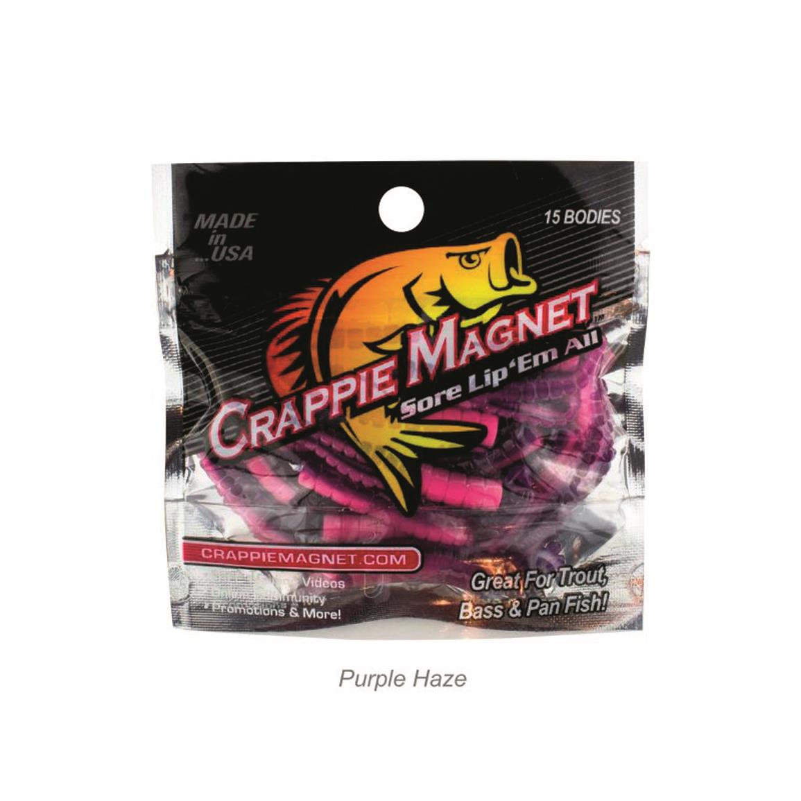 Leland's Lures Crappie Magnet Soft Bait, Purple Haze