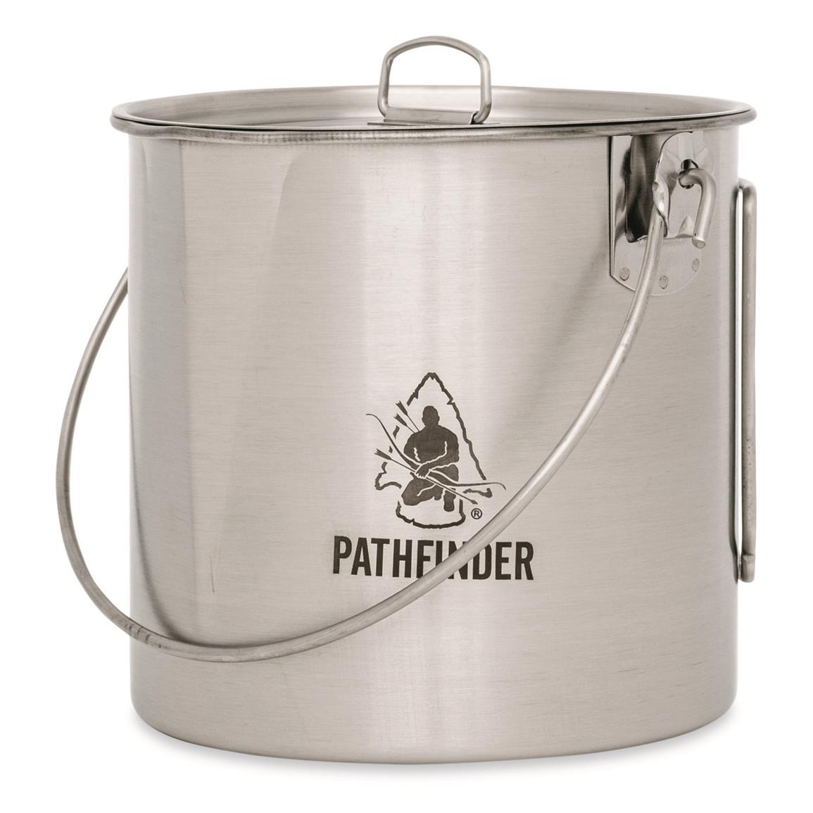 Pathfinder Stainless Steel Bush Pot, 64 oz.