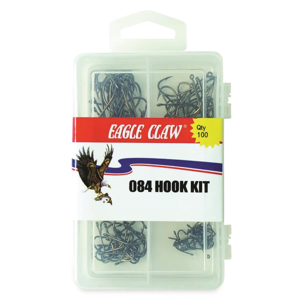 Eagle Claw Baitholder Hook Kit, 100 Pieces