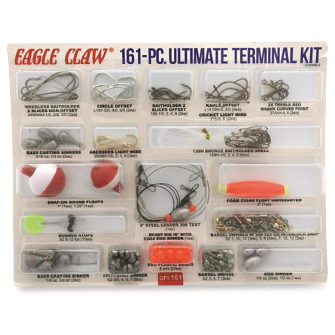 Eagle Claw Assorted Ultimate Terminal Kit, 161-Piece