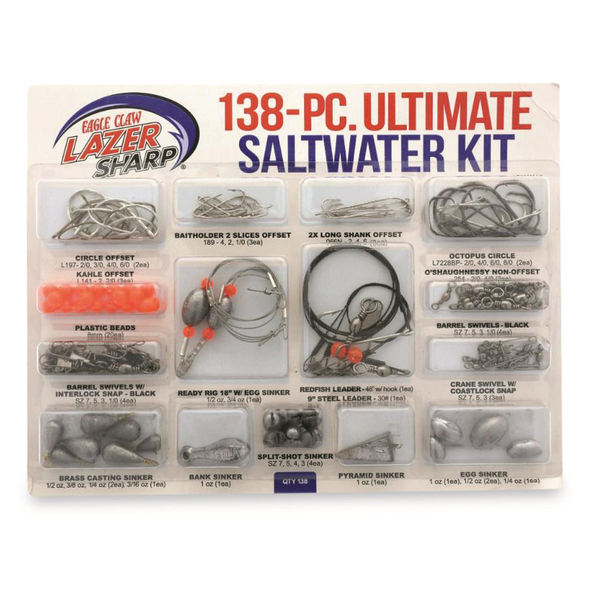 Eagle Claw Lazer Sharp 156-piece Ultimate Bass Rigging Kit