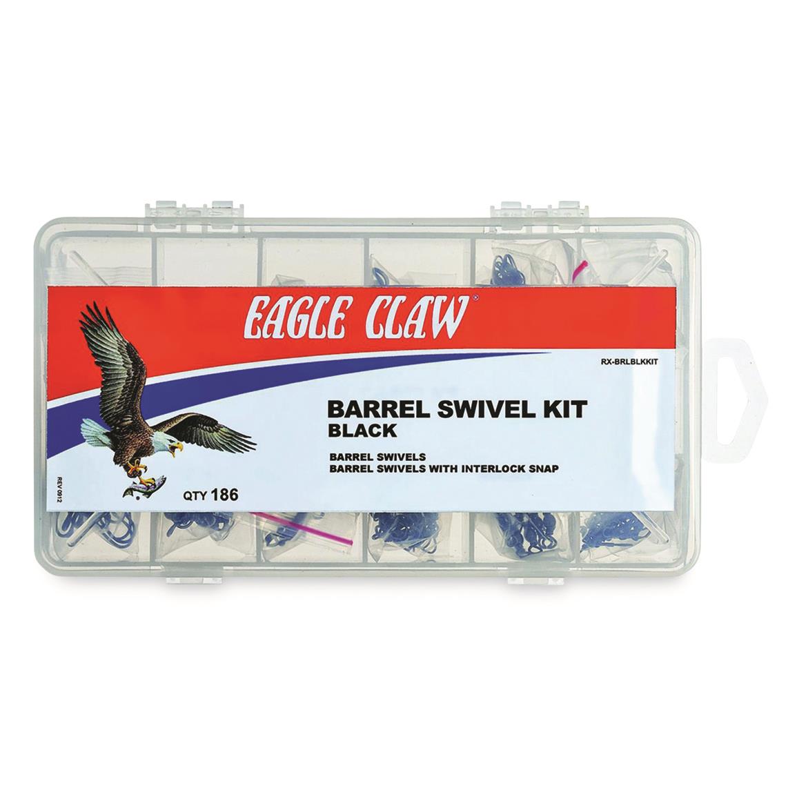 Eagle Claw Barrel Swivel Kit with Interlock Snaps