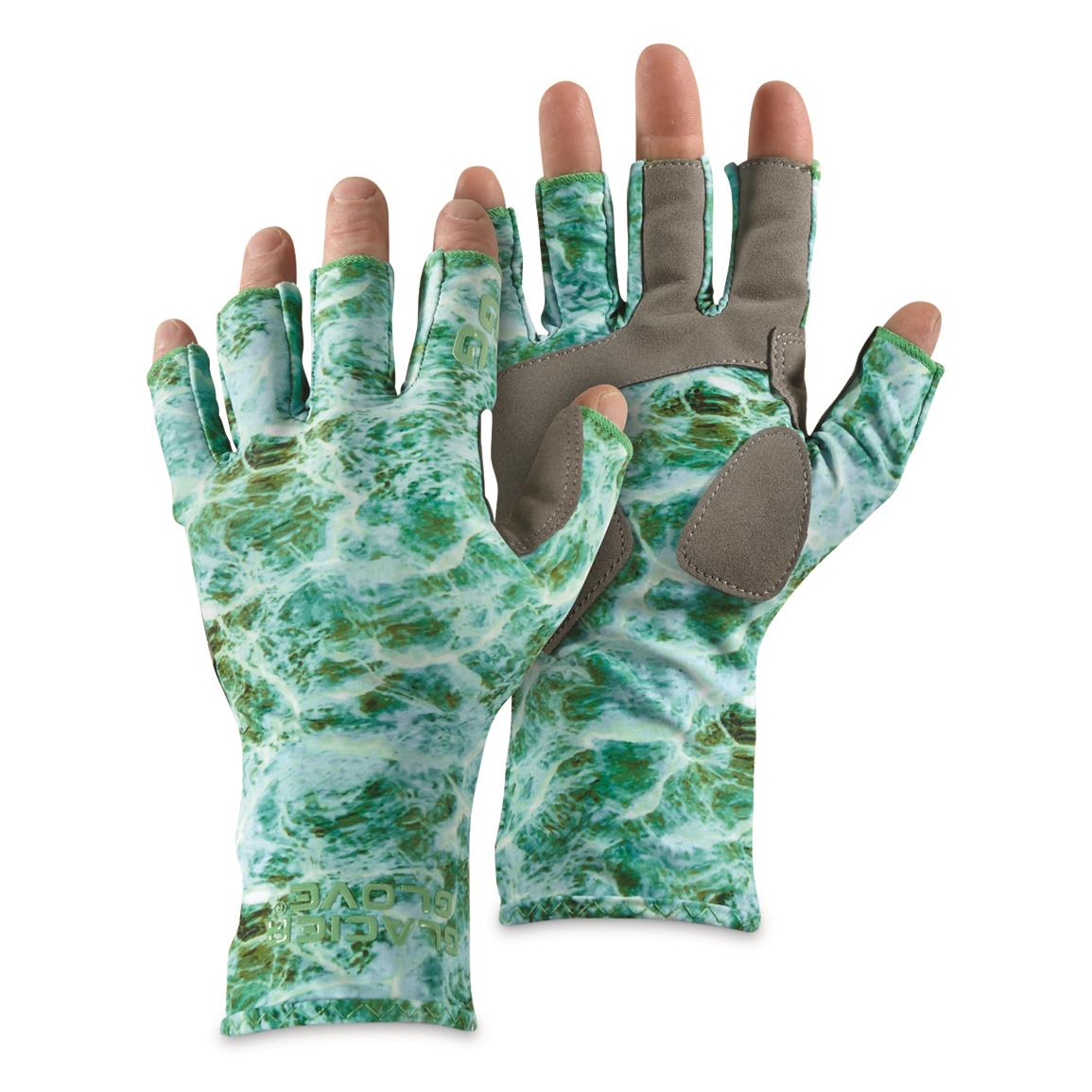 Glacier Glove Islamorada Sun Gloves, Green Camo