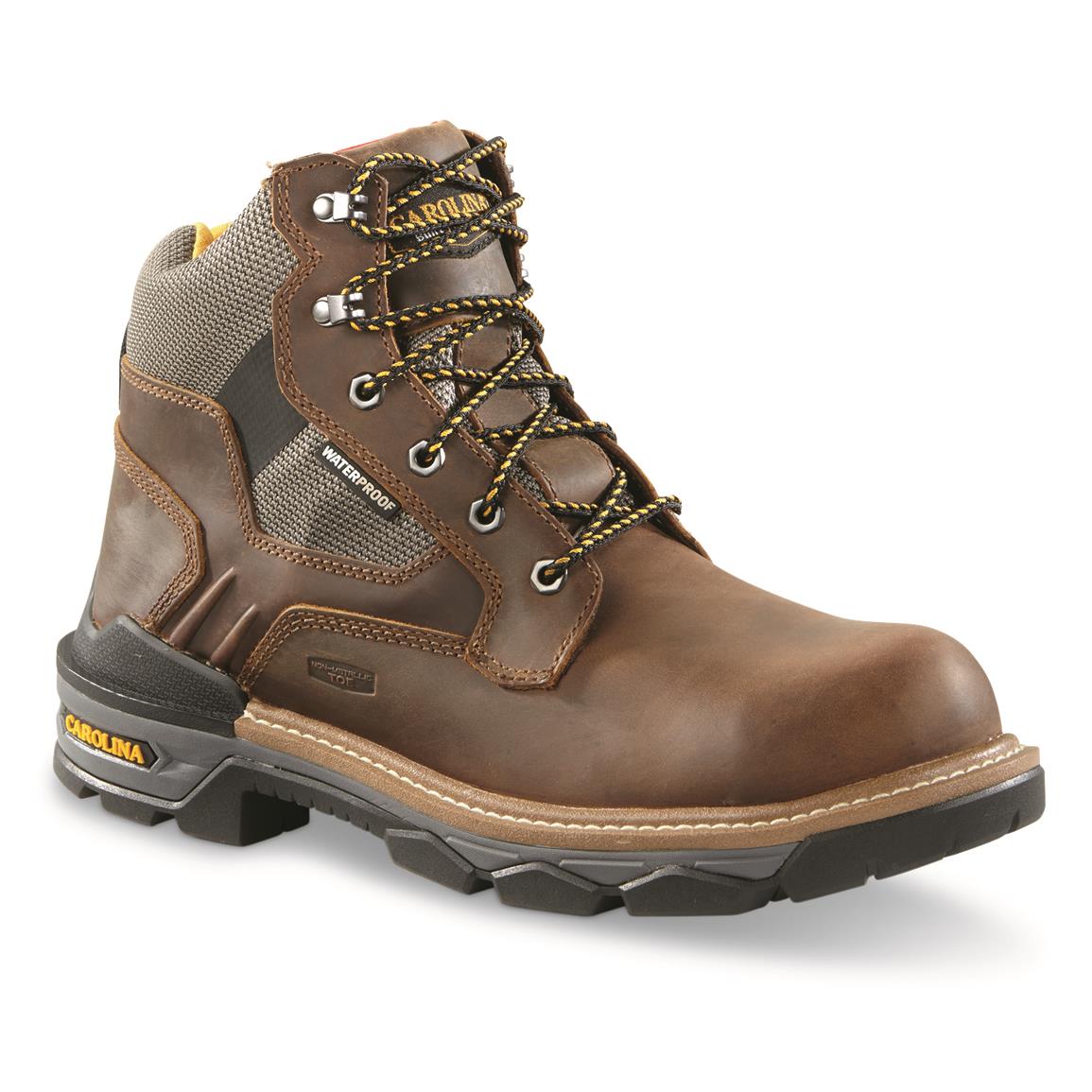 Men's Carolina Cancellor 6" Composite Toe Work Boots, Brown