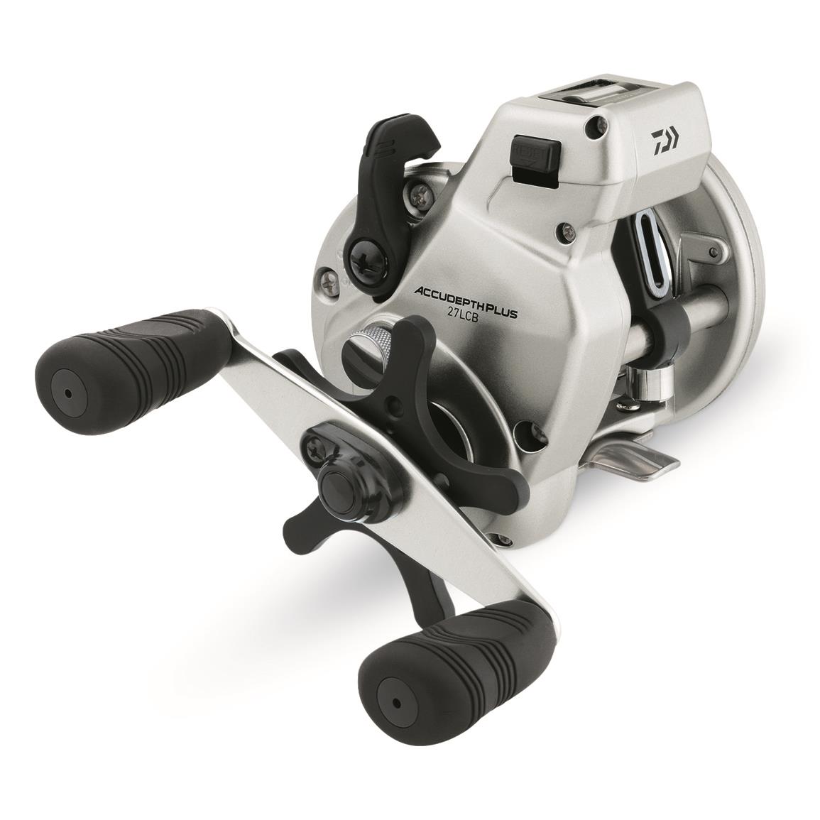 Daiwa Accudepth Plus B Line Counter Reel with Double Paddle Handle, 4.2:1 Gear Ratio, Right Hand