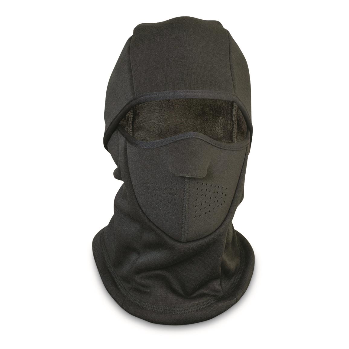 Red Rock Outdoor Gear 3-Way Fleece Facemask, Black