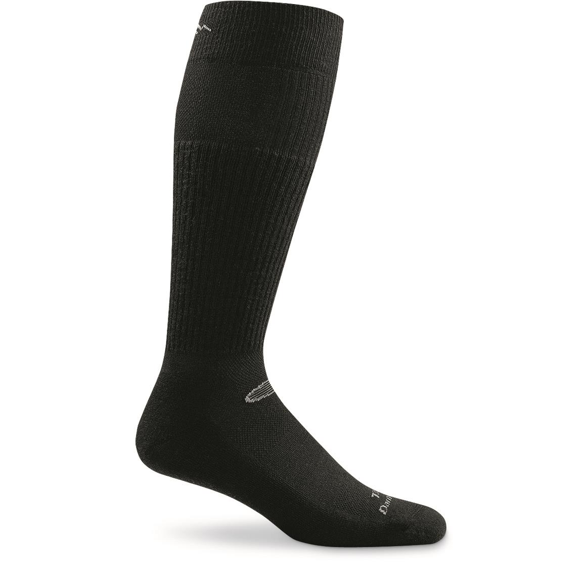 Darn Tough Women's T3005 Tactical Mid-calf Light Cushion Socks, Black