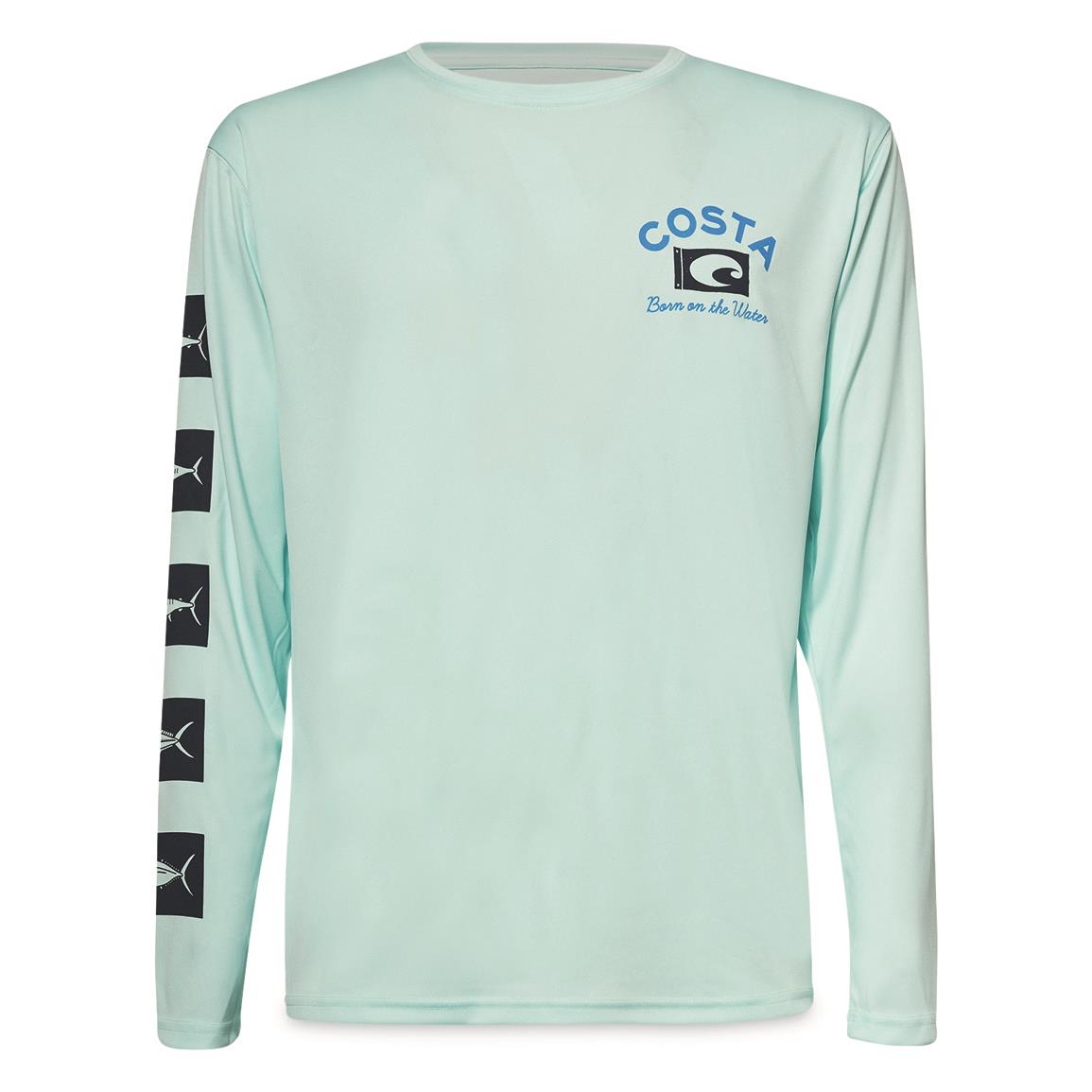Costa Tech Banner Long-sleeved Shirt, Mint
