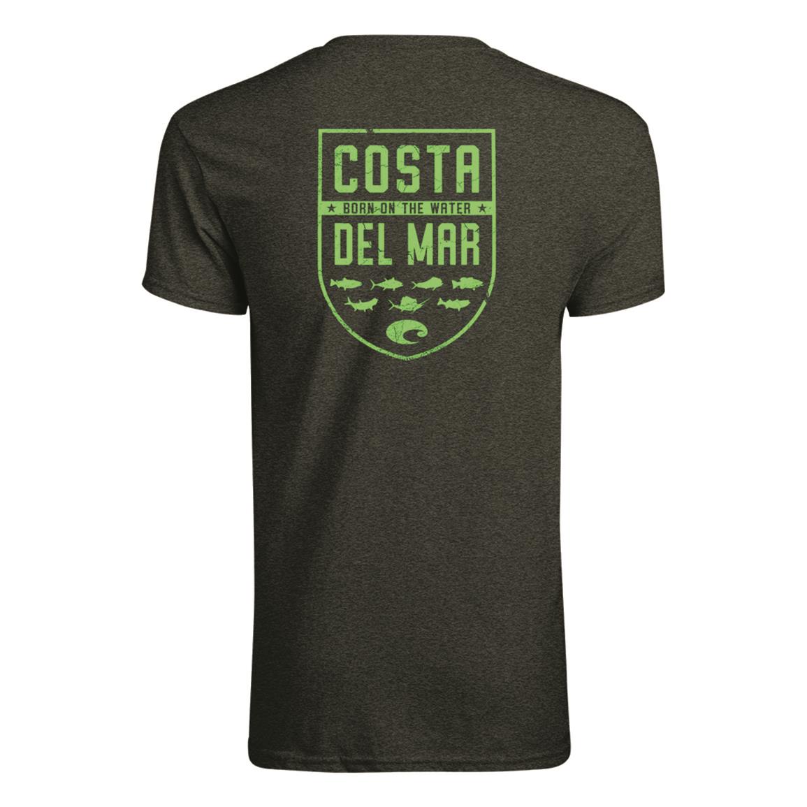 Costa Species Shield T-shirt, Dark Heather