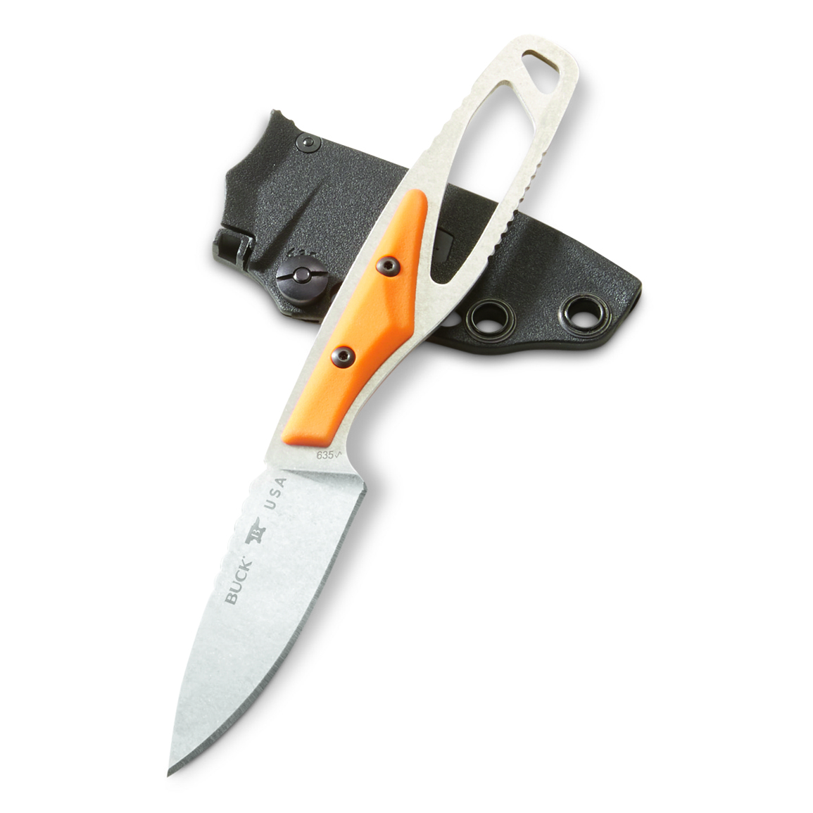 Buck Knives 635 Paklite Cape Knife, Orange Nylon