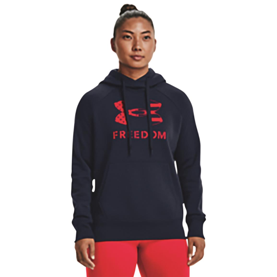 Under Armour Women's UA Freedom Rival Hoodie, Academy/red
