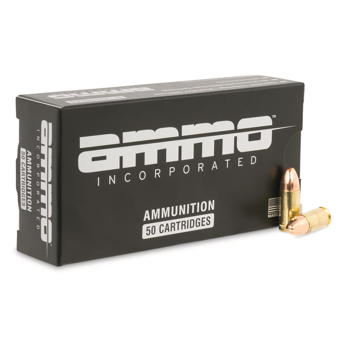 Ammo Inc. Signature, 9mm, TMC, 124 Grain, 50 Rounds
