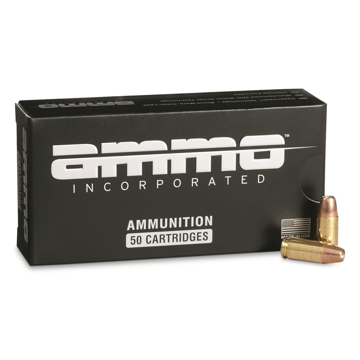 Ammo Inc. Signature, 9mm, Sierra Match JHP, 115 Grain, 50 Rounds