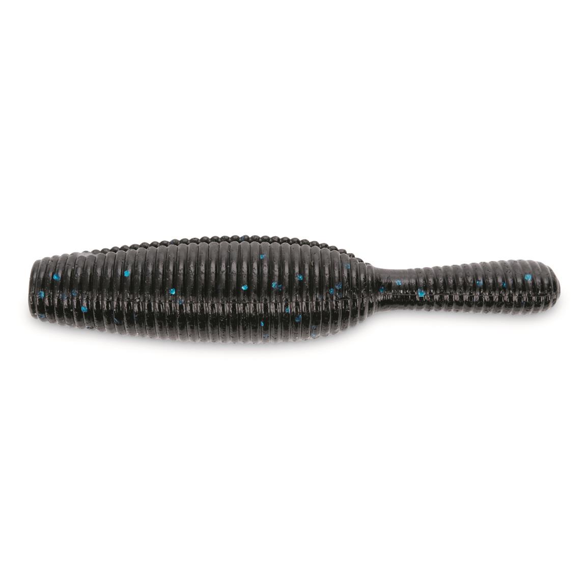 Yamamota Baits Yamatanuki Grub - Black/Blue Flake - 3-1/2″
