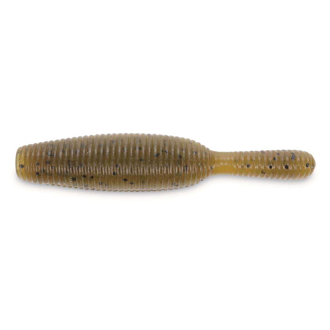 Yamamota Baits Yamatanuki Grub - Green Pumpkin/Black Flake - 3-1/2″