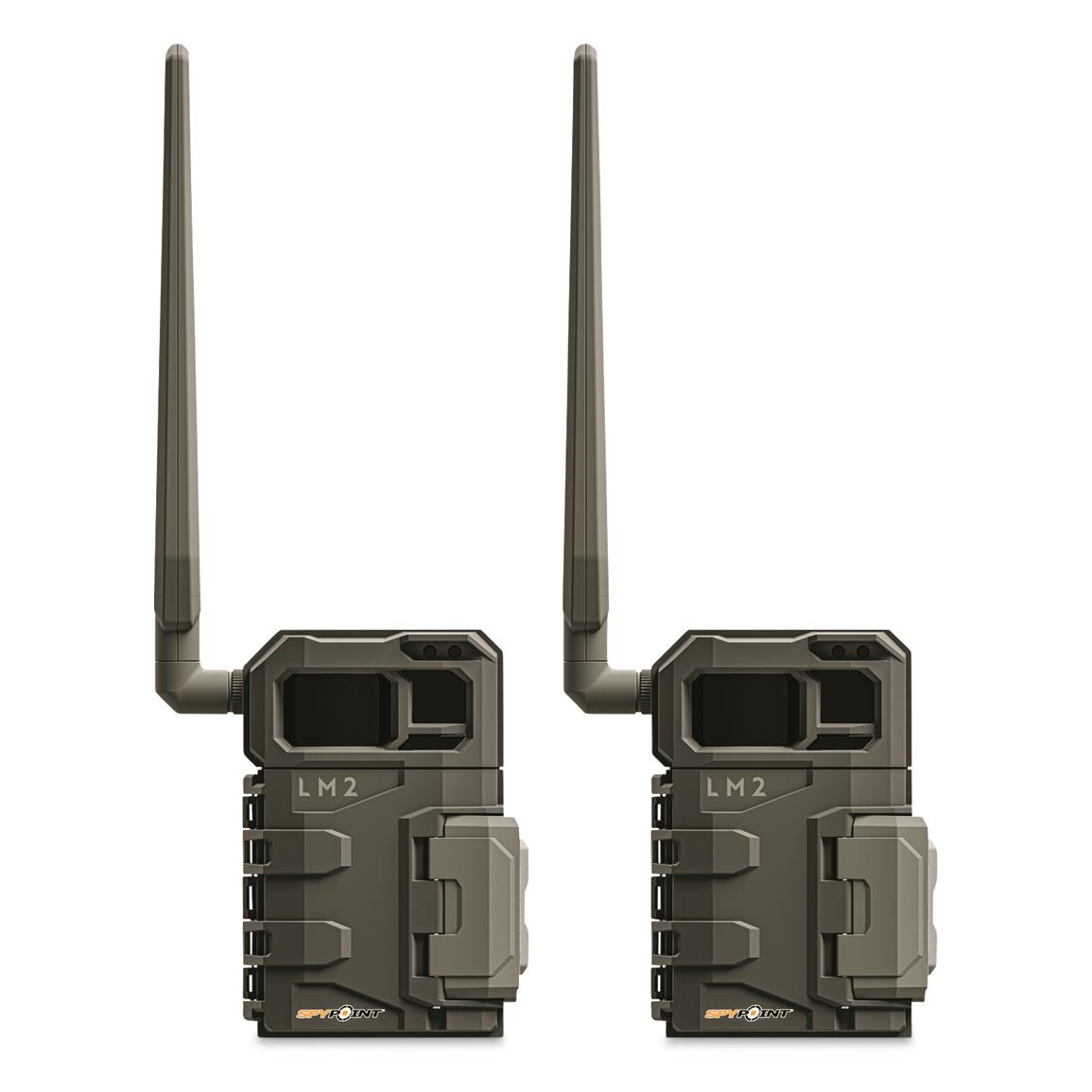 SPYPOINT LM2 Cellular Trail/Game Camera, 20MP, 2 Pack, Verizon