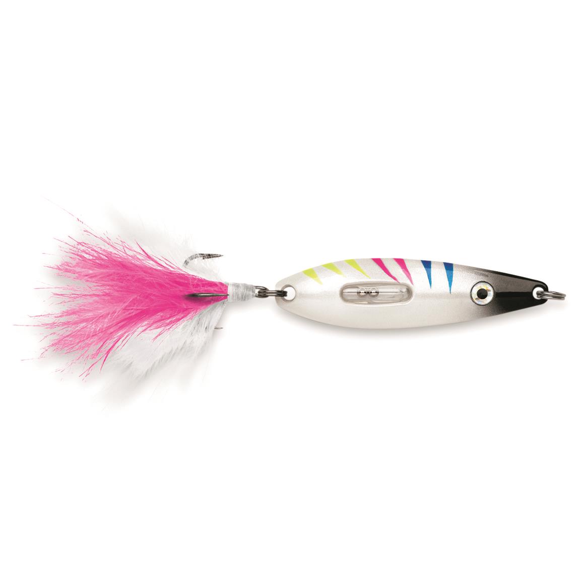 VMC Rattling Roach Spoon - Glow Black Wonderbread - 1-5/8″, 1/8 oz.