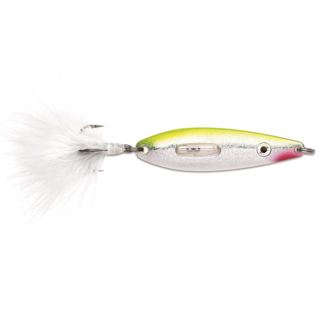 VMC Rattling Roach Spoon - Glow Chartreuse Shiner - 1″, 1/32 oz.