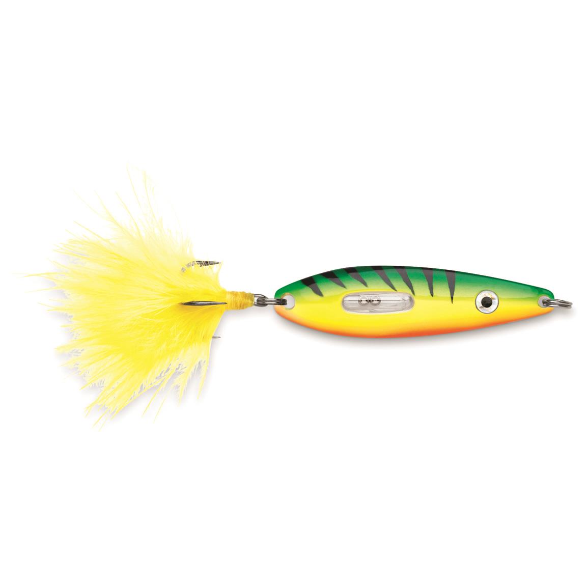VMC Rattling Roach Spoon - Glow Fire Tiger - 1″, 1/32 oz.