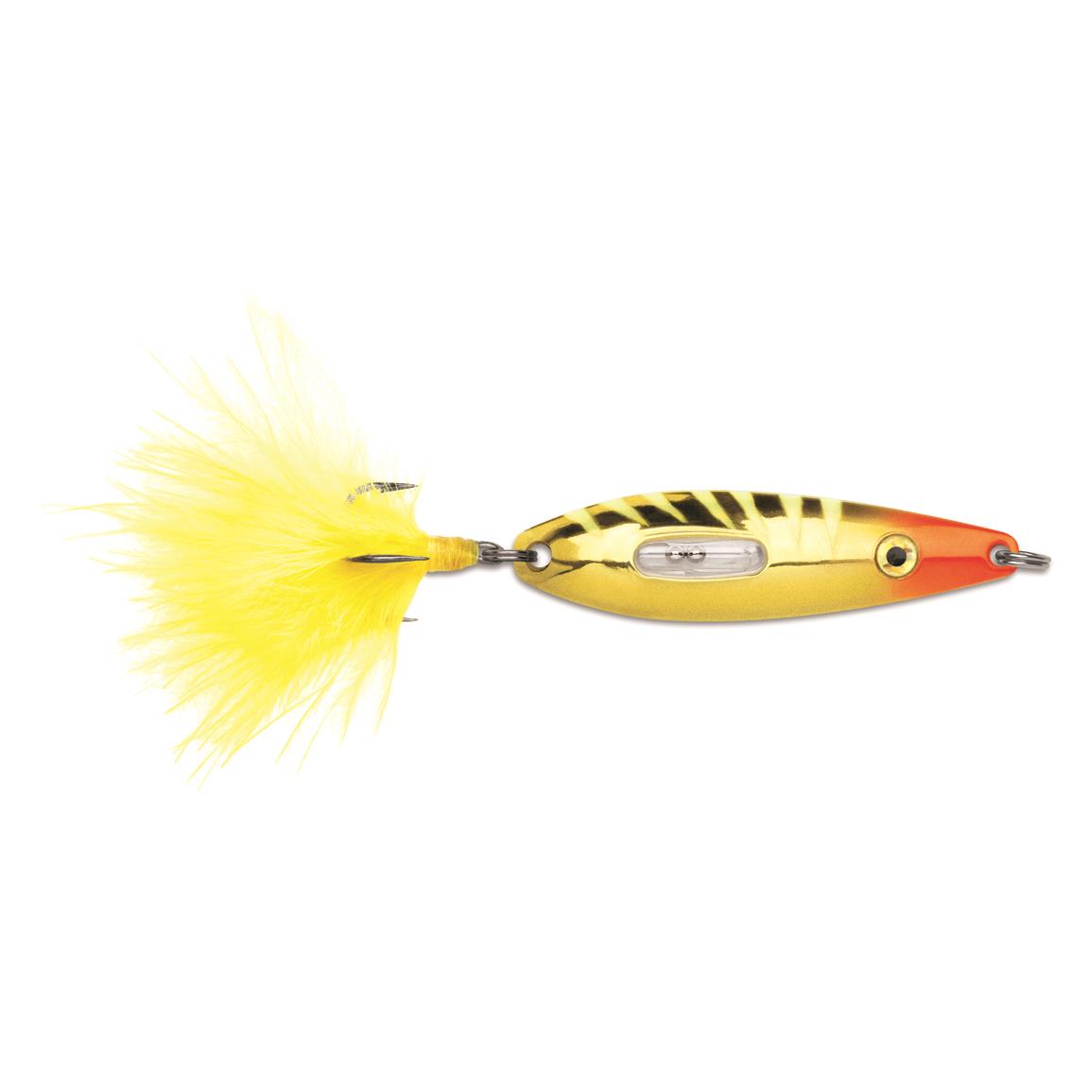 VMC Rattling Roach Spoon - Glow Juicy Lucy - 2″, 3/16 oz.