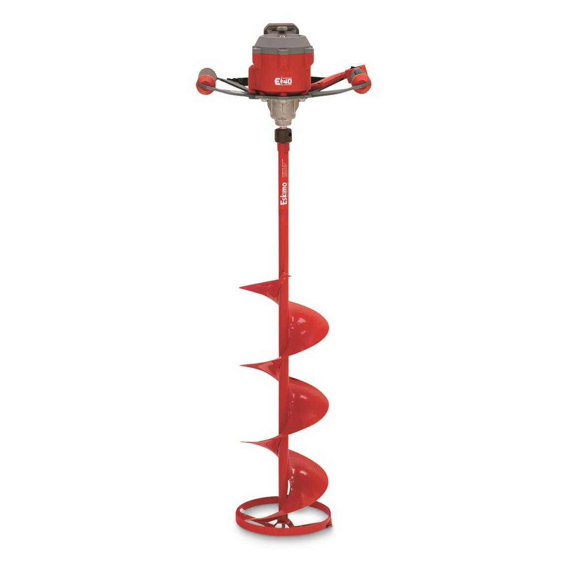 Eskimo E40 10" Steel Electric Ice Auger, 40V 735505, Ice Augers at