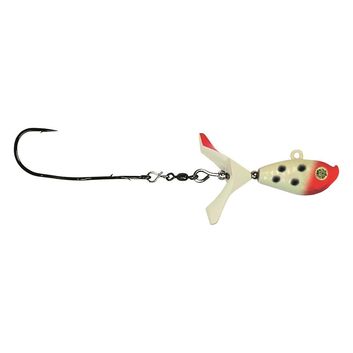 Kalin's Google Eye Tungsten Search Bait Jighead - Glow Bloody Nose - 1/4 oz.