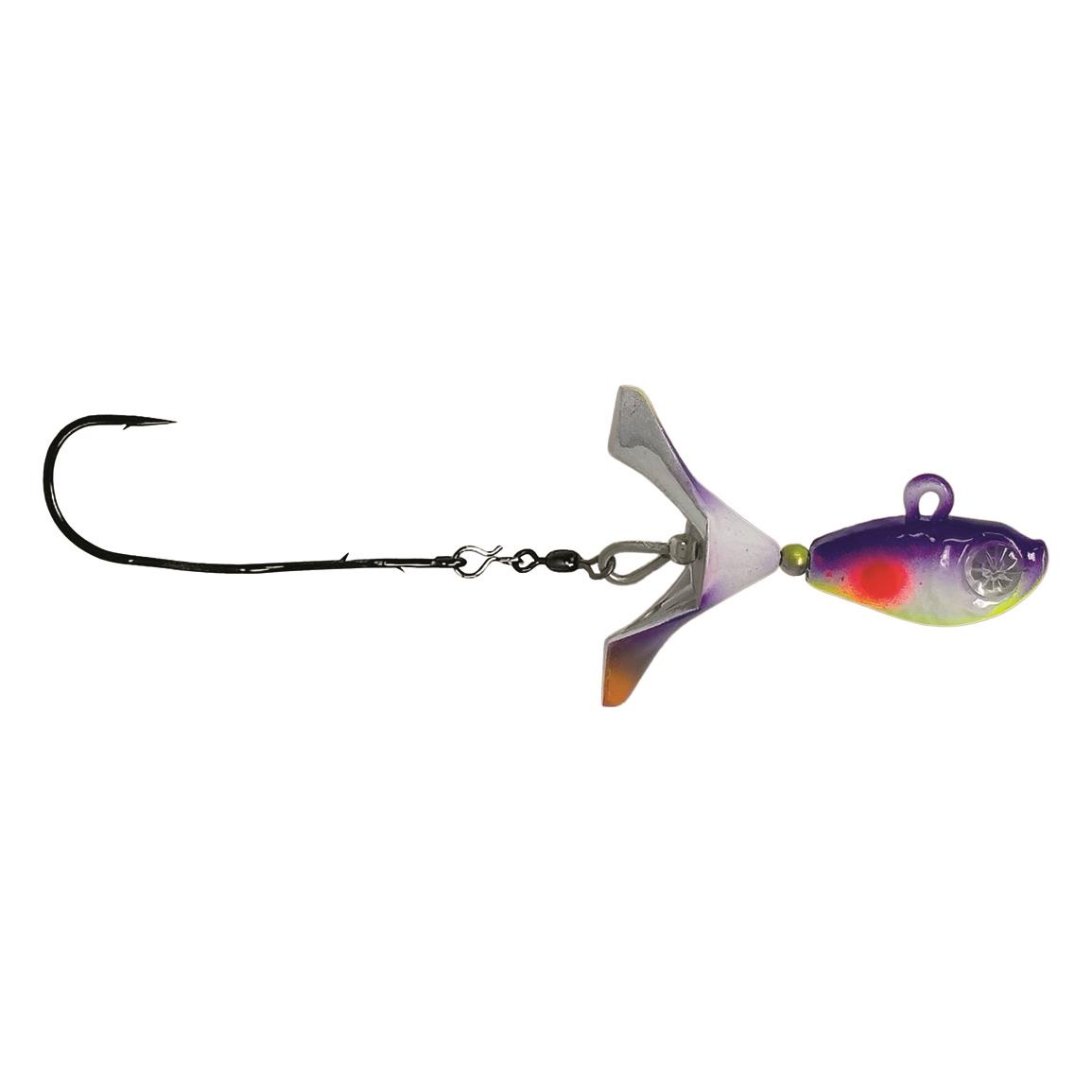 Kalin's Google Eye Tungsten Search Bait Jighead - Glow JJ Mac Muffin - 3/8 oz.