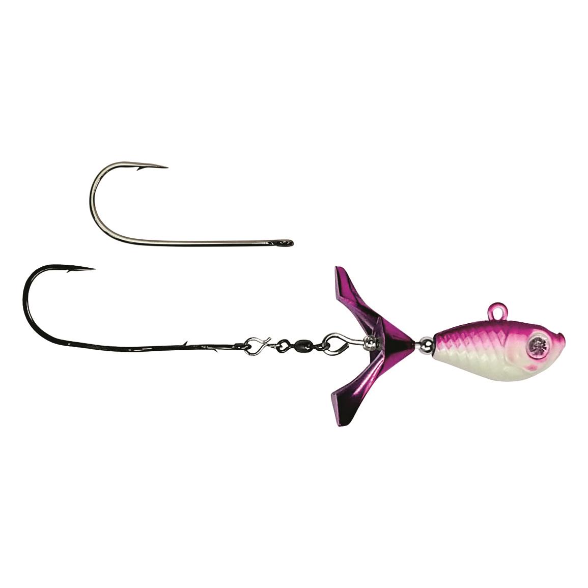 Kalin's Google Eye Tungsten Search Bait Jighead - Purple Ghost - 1 oz.