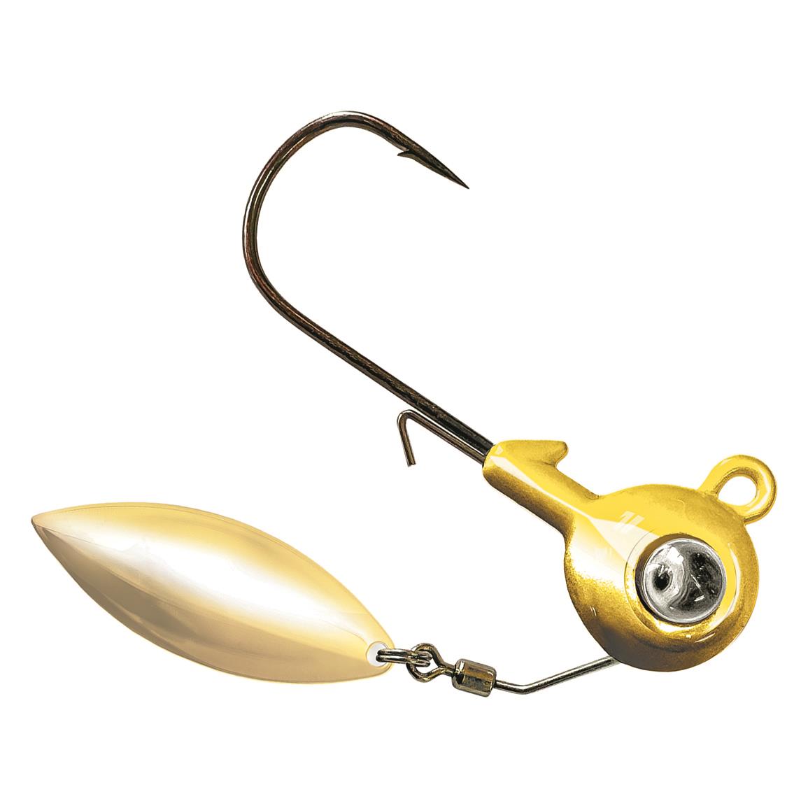 Kalin's Google Eye Spinner Jighead - Gold - 1/4 oz.
