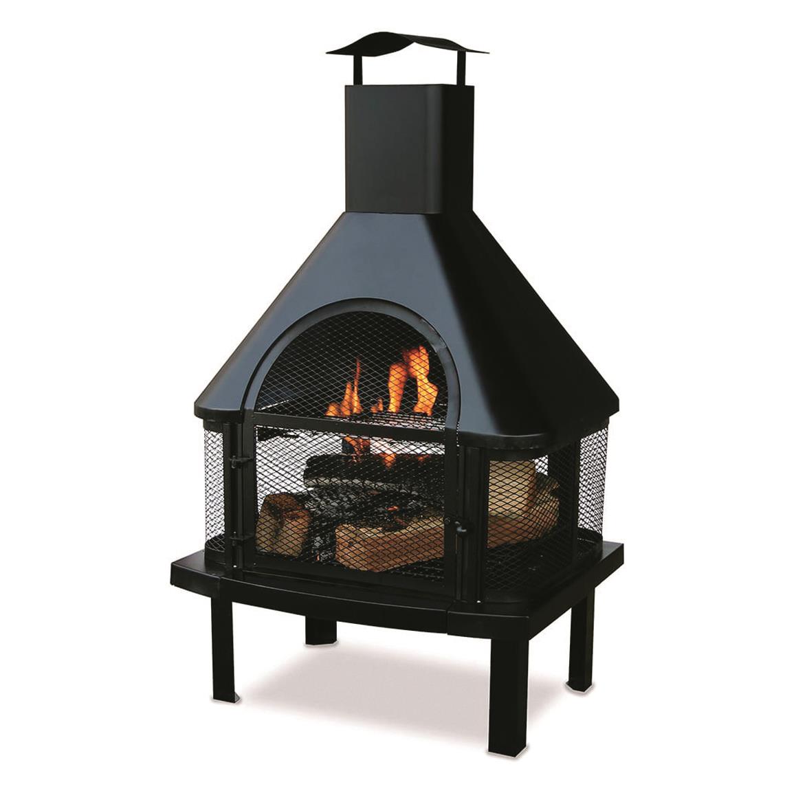 Endless Summer Firehouse Wood Burning Outdoor Fire Pit