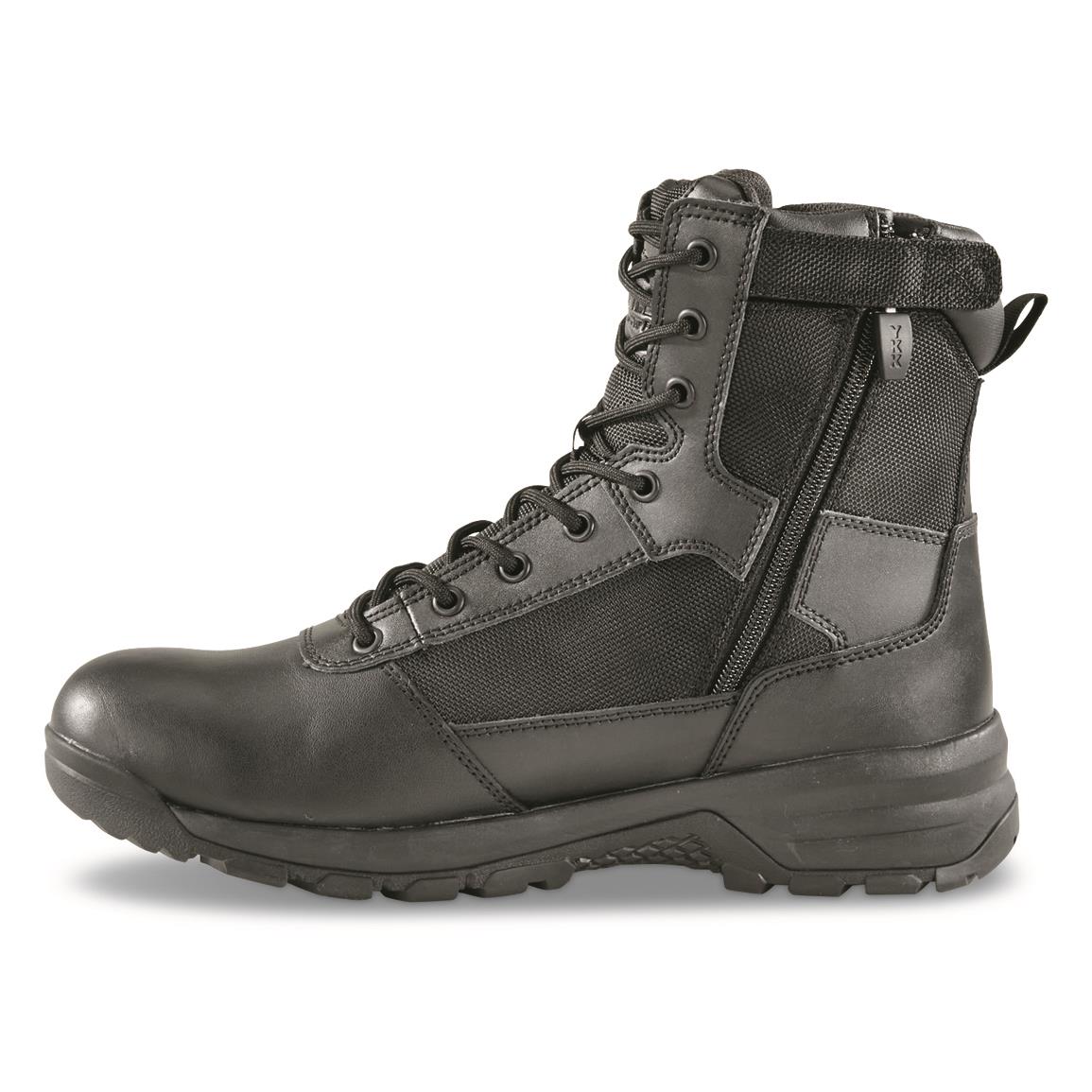 HQ ISSUE Men's Waterproof Side Zip Tactical Boots - 292023, Tactical ...