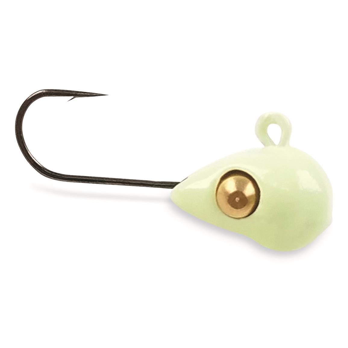 Acme Tackle Tungsten Sling Blade Ice Jig, 3mm, Glow
