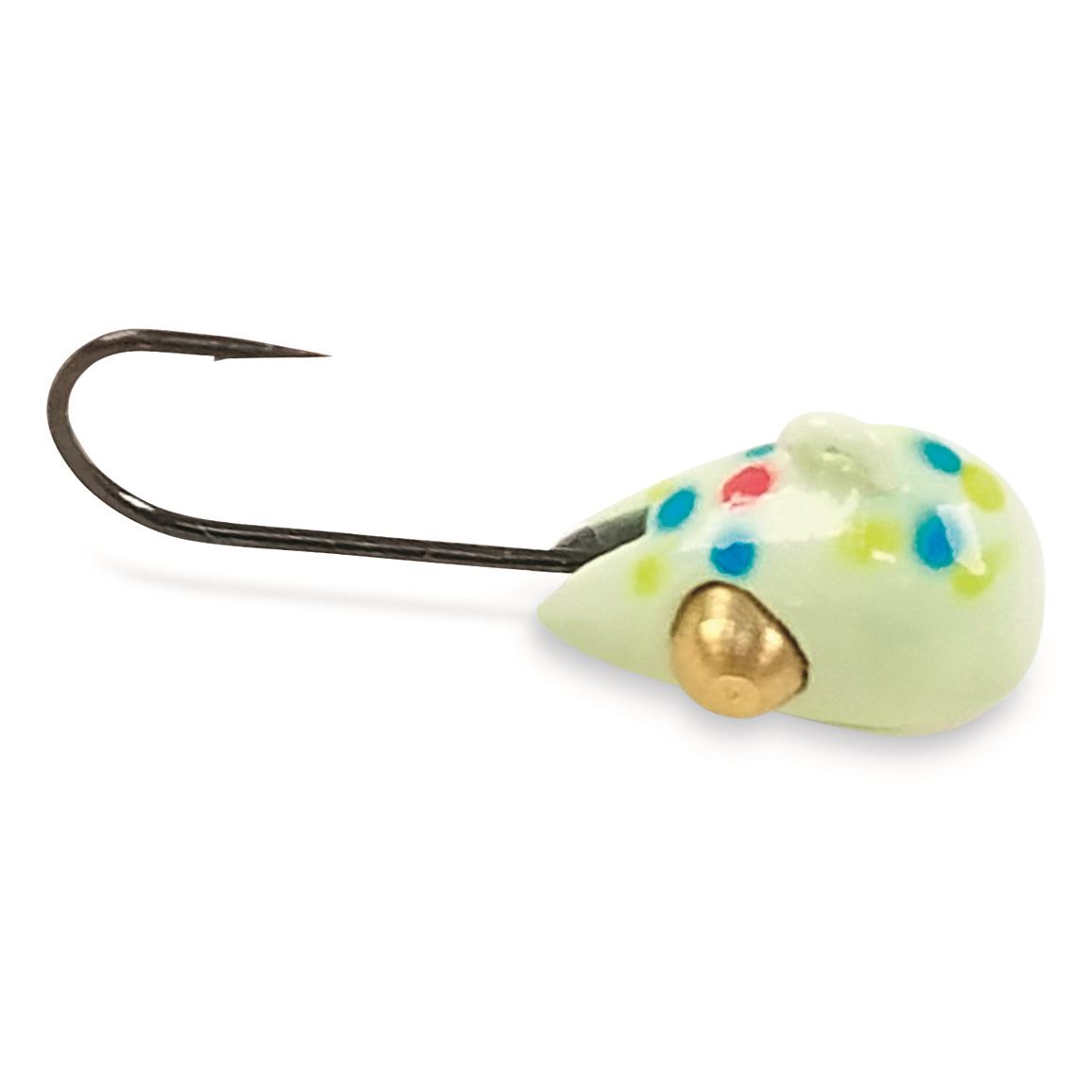 Acme Tackle Tungsten Sling Blade Ice Jig, 3mm, Wonder Bread