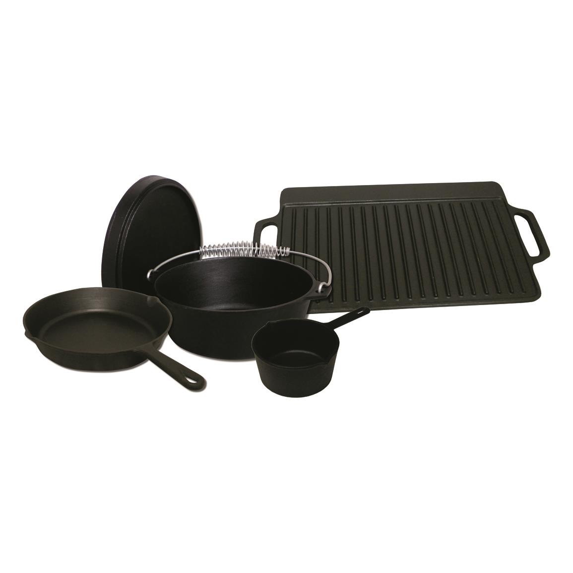 Camp Chef Square Preseasoned Cast Iron 13 in. Dutch Oven DO13S