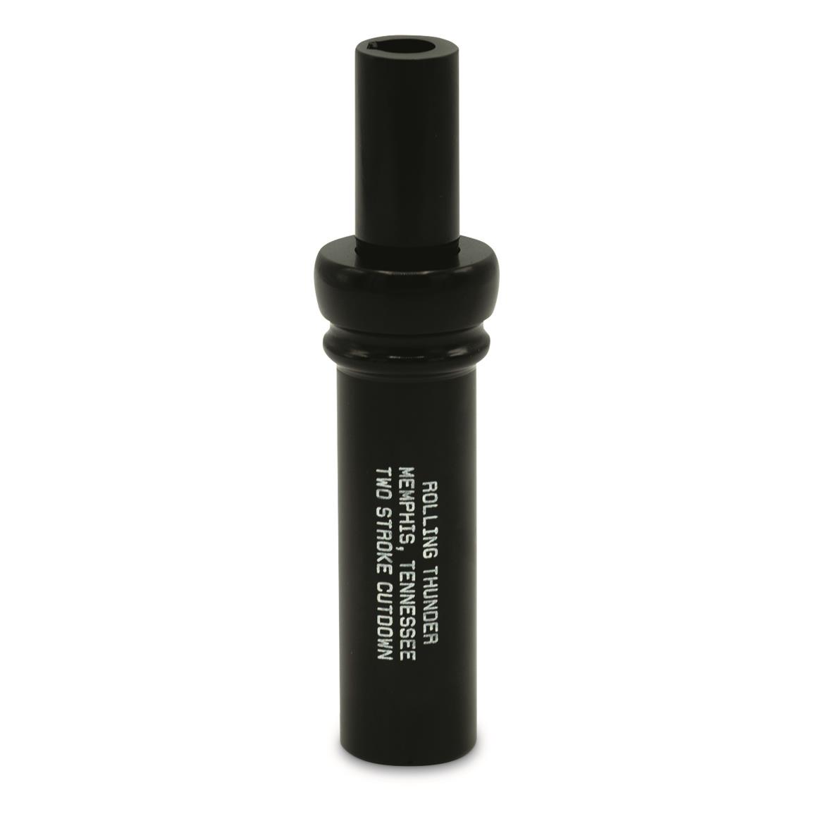 Rolling Thunder Two Stroke Cutdown Duck Call, Black