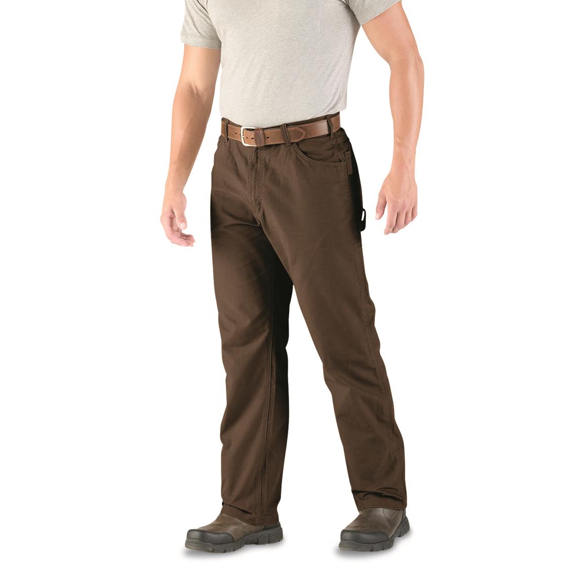 P967BD30380 38 x 30 in. Acre Washed Duck Carpenter Pant, Brown Duck