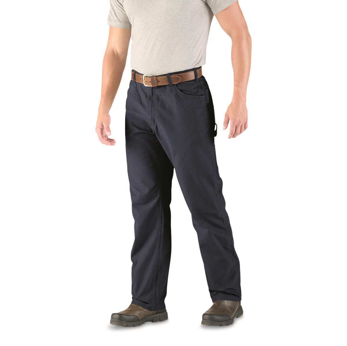 Berne Heartland Washed Duck Relaxed-Fit Carpenter Pants - Navy
