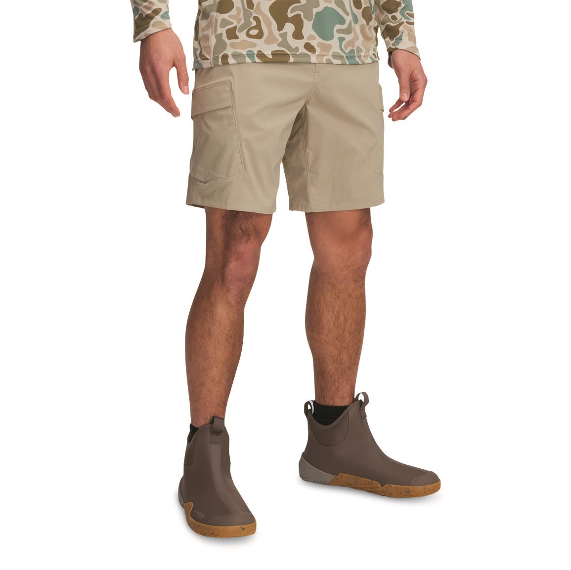 UNDER ARMOUR Men's Fish Pro 2.0 City Khaki/Stone Cargo Shorts, Size: 34 (1383560-299-34)