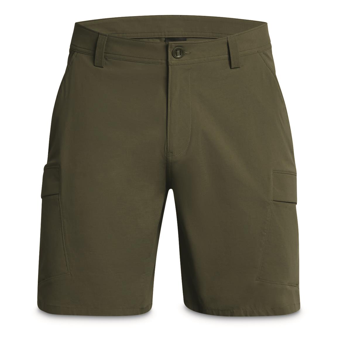 UNDER ARMOUR Mens Fish Pro 2.0 9" Cargo Shorts, Color: MOD/Baroque Green, Size: 38 (1383560-390-38)