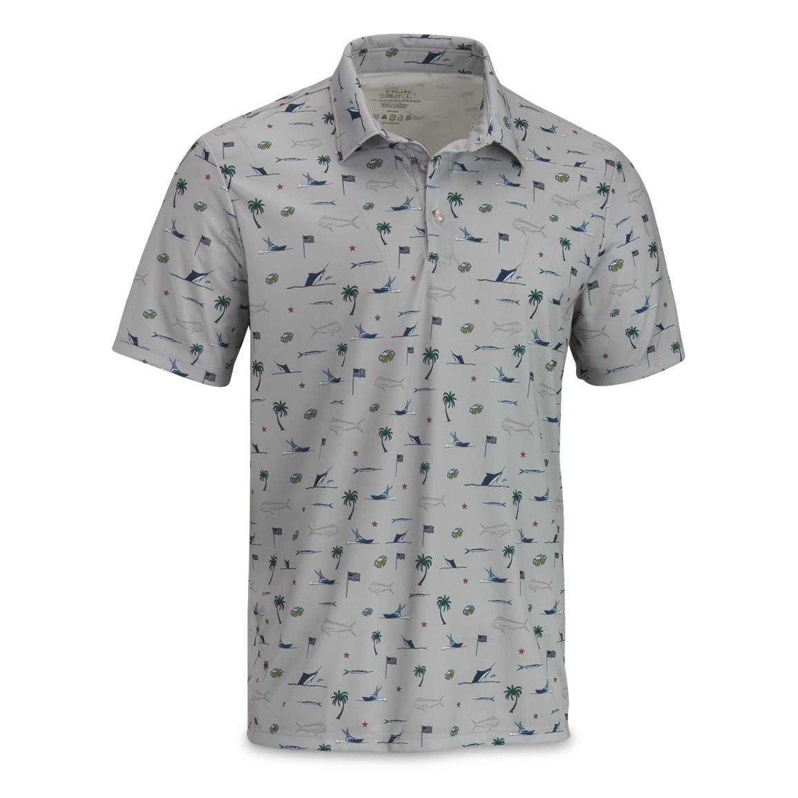 Huk Men's Pursuit Beach Freedom Printed Polo - 736453, Shirts & Polos ...