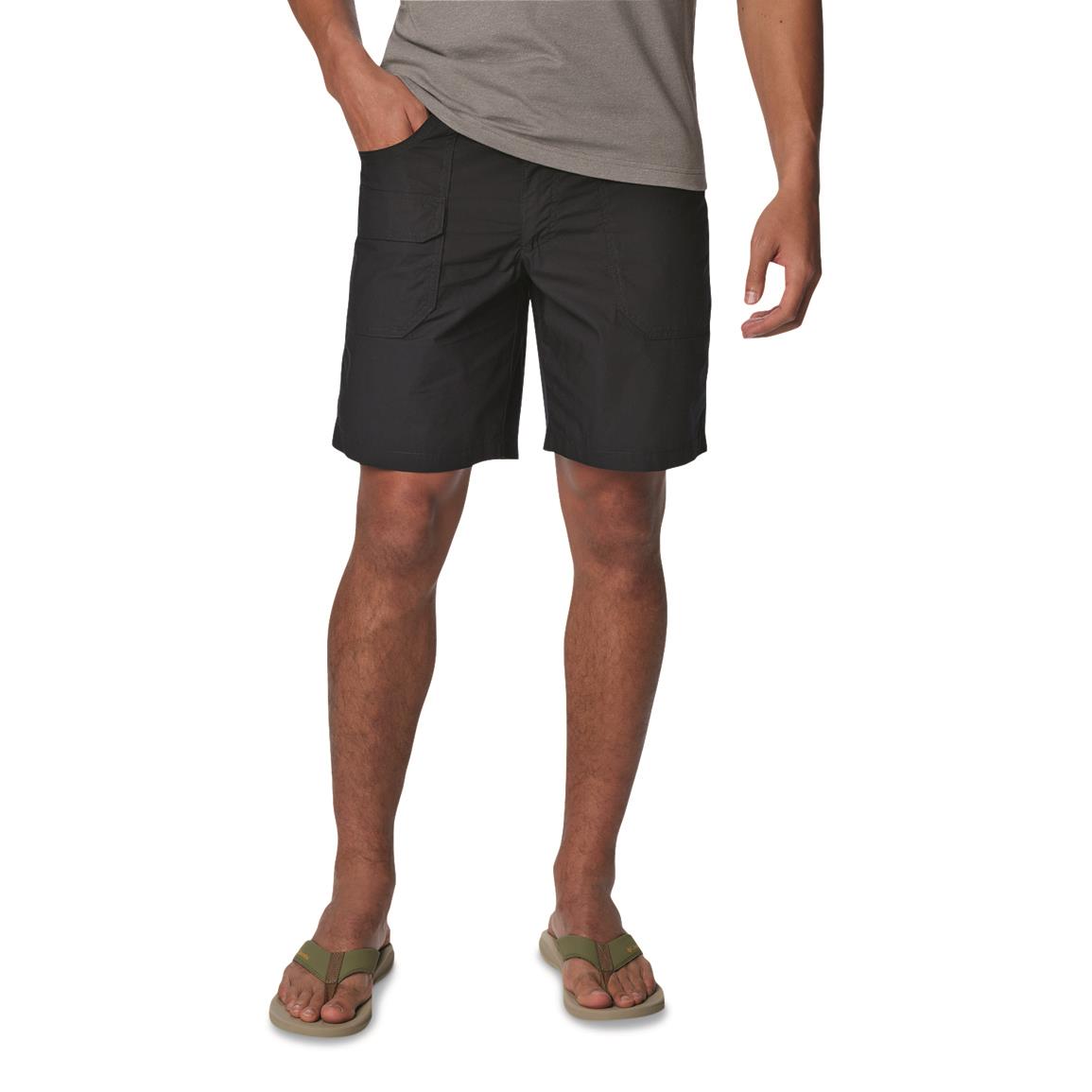 Columbia Men's Washed Out Cargo Shorts, Black