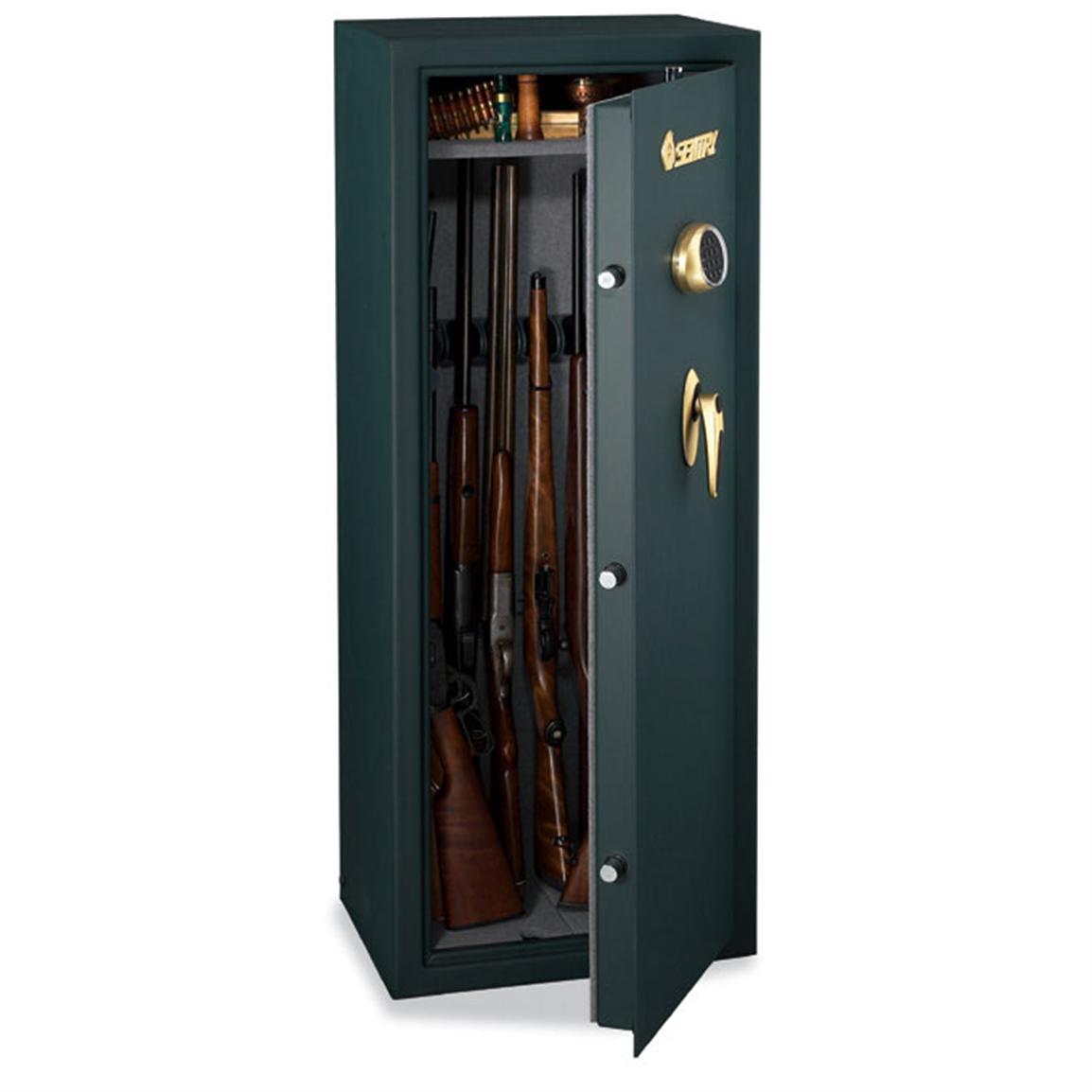 Sentry® 14-Gun Safe with Electronic Lock, Forest Green - 73691, Gun ...